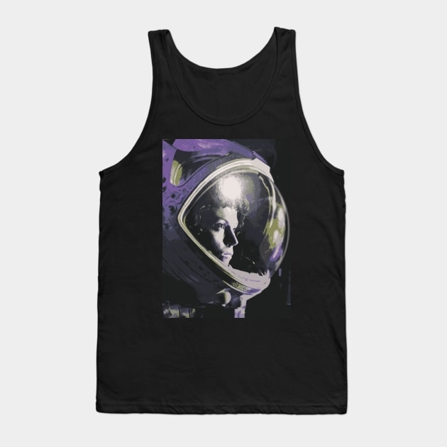 Alien movie (1979): Ripley in Helmet Poster Print Tank Top by SPACE ART & NATURE SHIRTS 